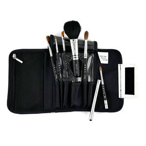 Leif Travel Brush Bag with 6 Makeup Brushes